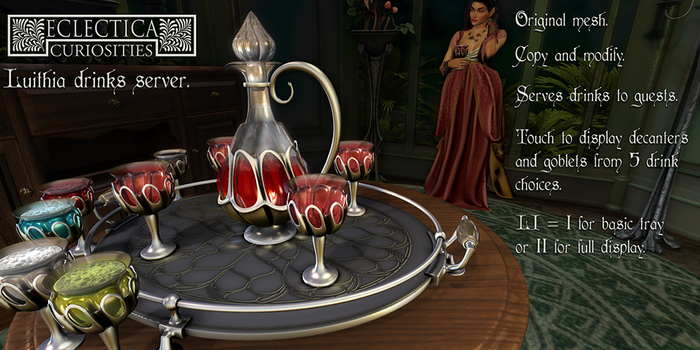 Eclectica Curiosities-Luithia Silver Drinks Server