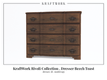 KraftWork Rivoli Collection . Dresser Beech Toast (Add Me)
