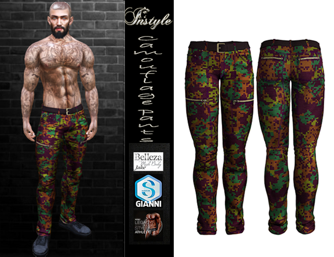 Sale 50%-InStyle-Camouflage pants v3(Athletic&Legacy,Gianni,Jake)