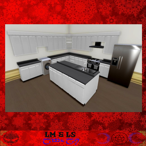 Modern Black and White Kitchen (Valentine's Day promo)