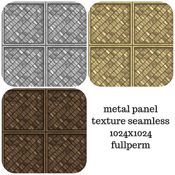 Second Life Marketplace - +metal panel texture-seamless+