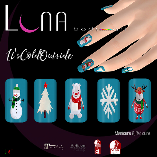 .::LUNA::. Body Art - It's Cold Outside - Nails