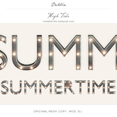 Dahlia - High Tide - Summertime Marquee Sign 