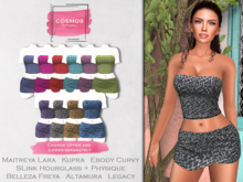 [COSMOS] Susann Tube Set Plaid + Animal  / 6+4 Colors Demo