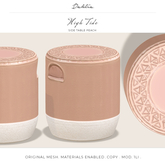 Dahlia - High Tide - Side Table - Peach 