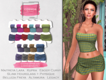 [COSMOS] Susann Tube Set Plaid + Animal  / 6+4 Colors Fatpack