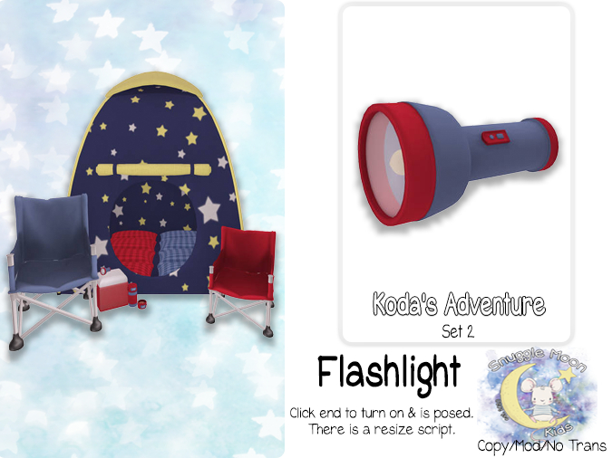 {SMK} Koda's Adventure Flashlight | Set 2 | Blue-Red