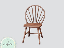 Ariskea[Honeytree] Round Wood Chair