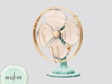 Ariskea[Miri] Vintage Fan [Blue]