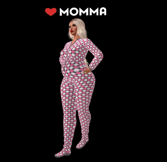 Fleece Pink & White Dots  PJs Love Momma Boxed