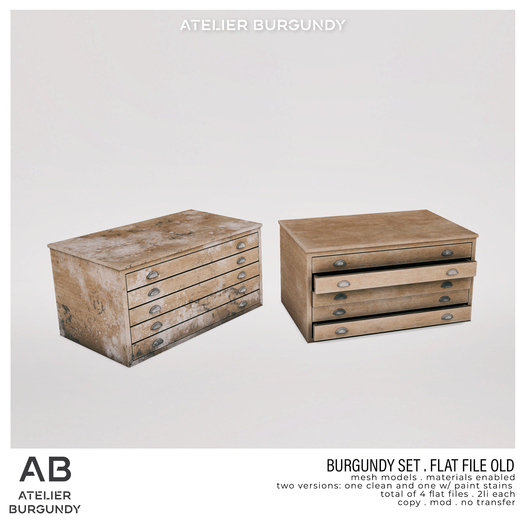 Atelier Burgundy . Burgundy Set Flat File Old *ADD*