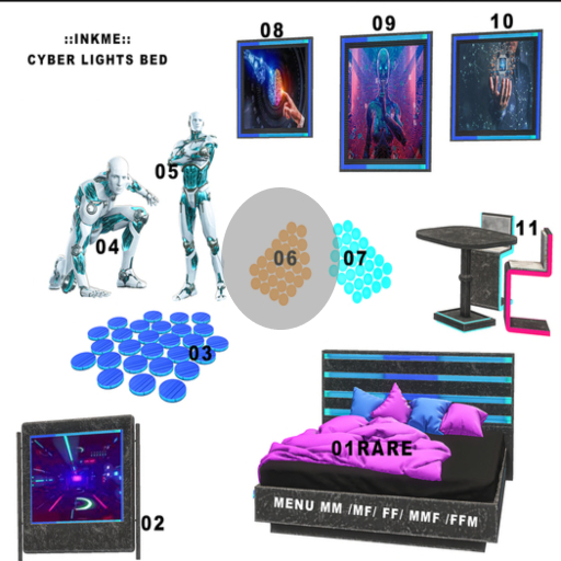 ::InkMe:: Cyber lights bed 06