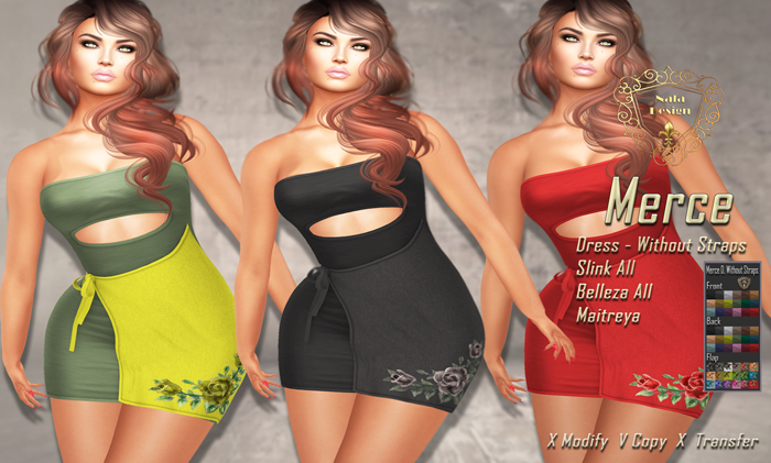 Nala Design - Merce Dress Without  Straps - Mesh Bodies