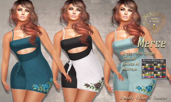 Nala Design - Merce Dress With Straps - Mesh Bodies