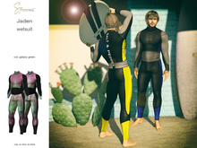 S&P wetsuit Jaden galaxy green (wear to unpack)