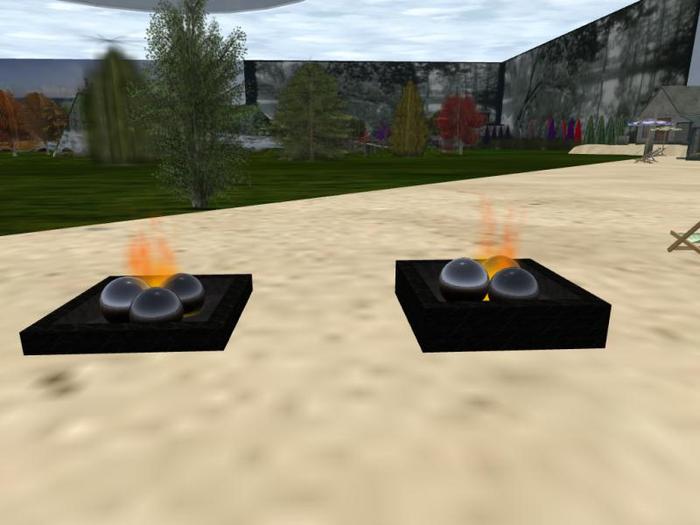 Fireplace: Marble Square Fire