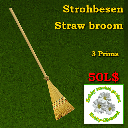 Straw broom