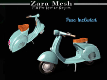Zara Mesh - Vehicles - Retro Vespa w Pose - FULL PERM MESH