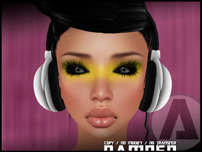 - DAMNED - Yellow Spray w BaseHair / 2 Versions