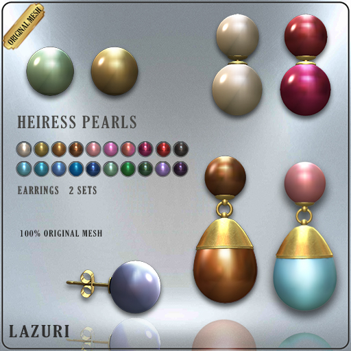 Lazuri Heiress Pearls Earrings