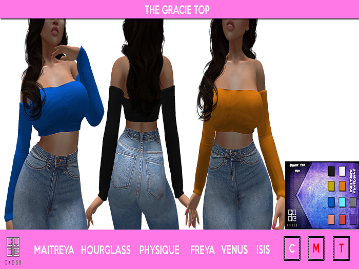 ..:: CODED ::.. Gracie Top - Onyx