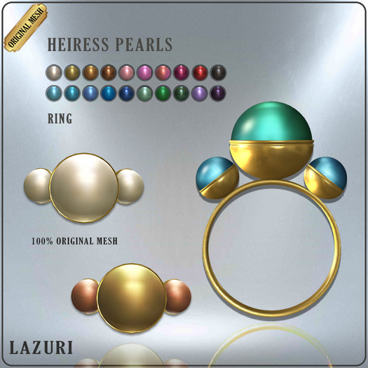 Lazuri Heiress Pearls Ring
