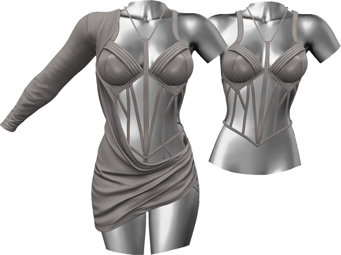 RIOT / Faline Dress - Silver