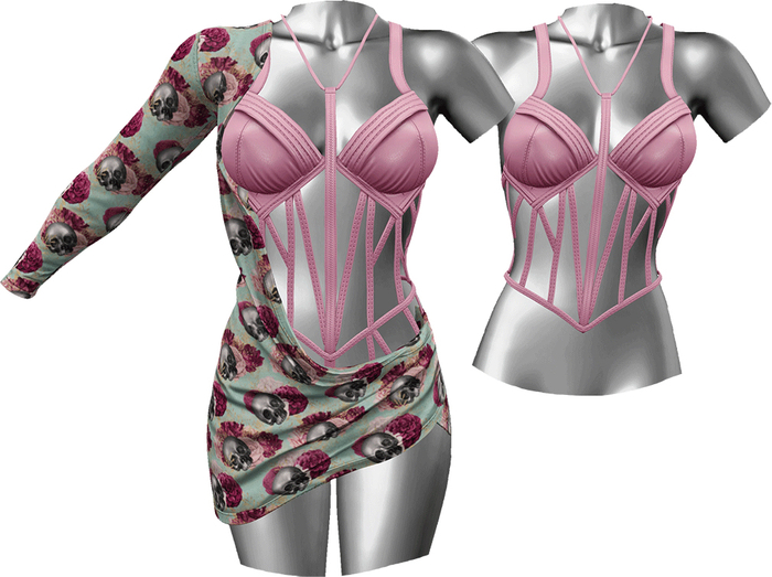 RIOT / Faline Dress - Pattern - Skull