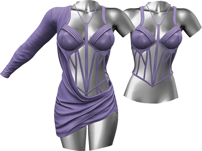 RIOT / Faline Dress - Lilac