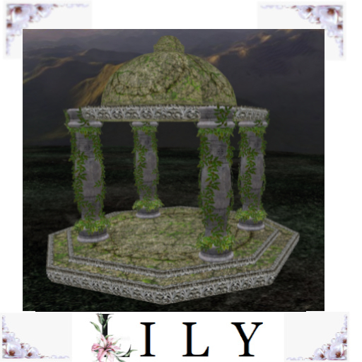  Old Stone n Moss Gazebo 