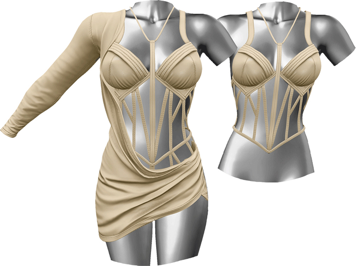 RIOT / Faline Dress - Cream