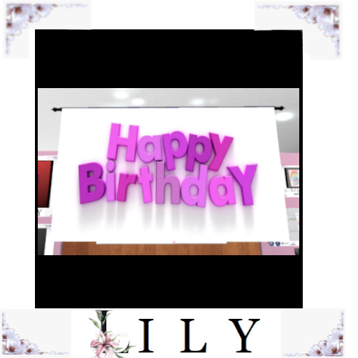 L I L Y Happy Birthday Banner