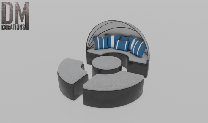 Barcelona sofa Full Perm Mesh