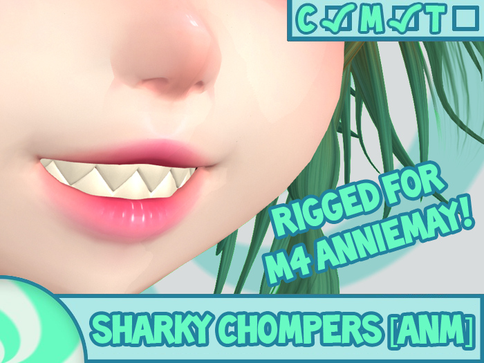 [Minty Fresh] "Sharky Chompers" Monster Teeth for M4 AnnieMay Head