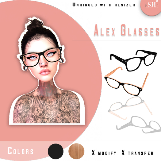 Second Life Marketplace - [SH] Alex's Glasses FATPACK BOXED