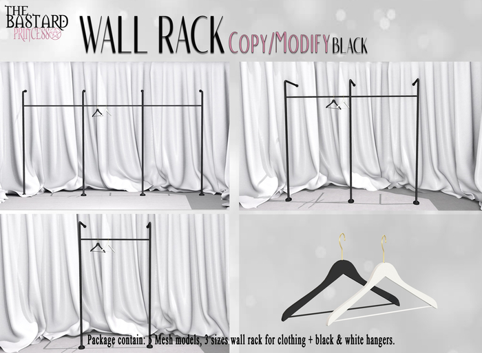 The Bastard Princess - Wall Rack - Black