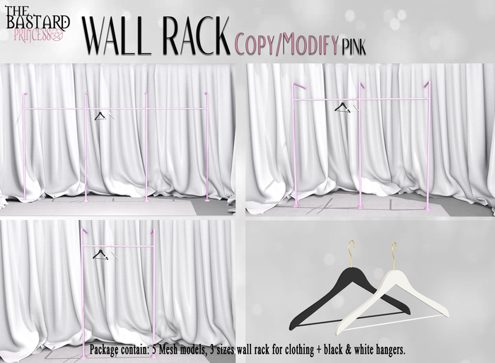 The Bastard Princess - Wall Rack - Pink
