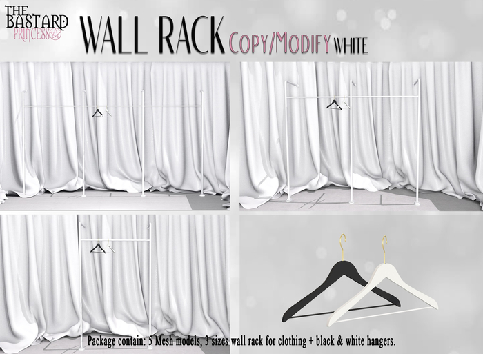 The Bastard Princess - Wall Rack - White