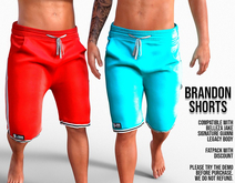 ExalteD - Brandon Shorts {Belleza/Signature/Legacy} Cyan
