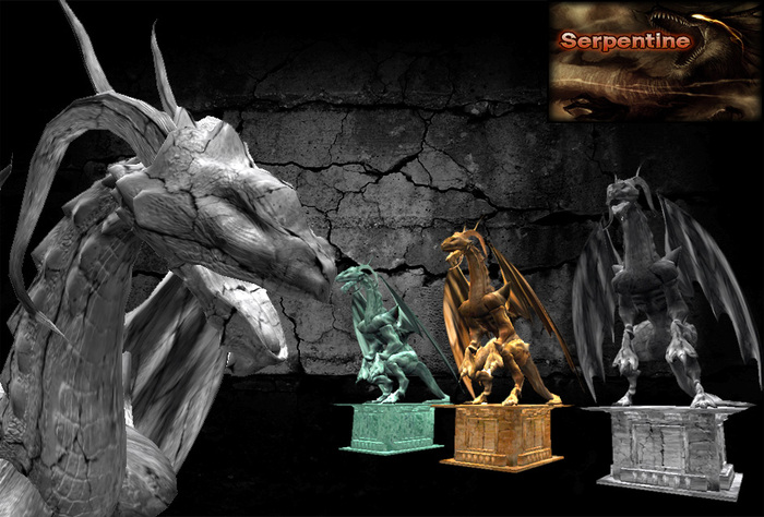 Standing Dragon Statue/Scupture.