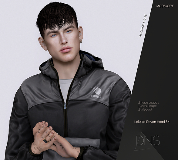 DNS - Rodrigo Shape & Style card Lelutka Devon Head 3.1 [Legacy]
