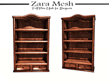 Zara Mesh - Furniture - Rustic Bookshelf - FULL PERM MESH