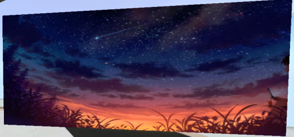 Night Cartoon Grass Star Background Design