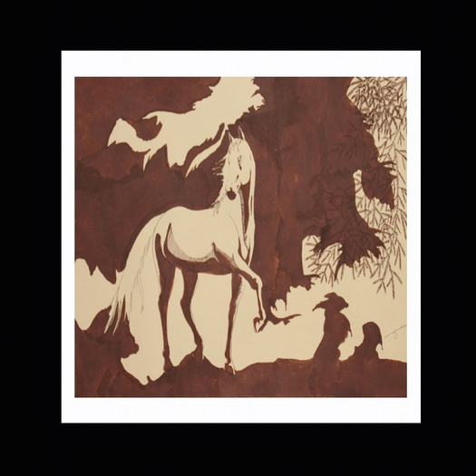 unique art -24 horse right