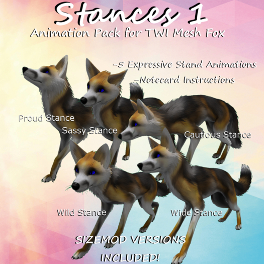 Stances 1 Animation Pack for TWI Mesh Fox