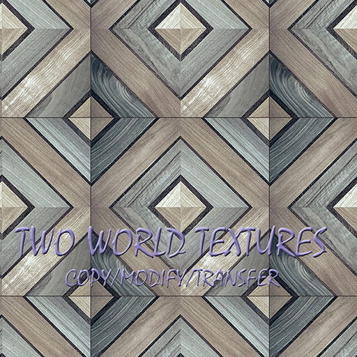 DEMO Floor Parquet Blue Diamond Inlay