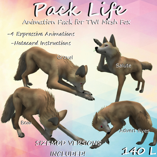 Pack Life Animation Pack for TWI Mesh Fox