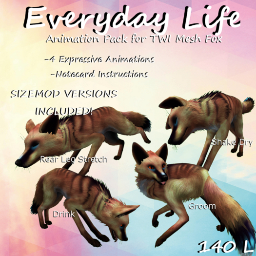Everyday Life Animation Pack for TWI Mesh Fox