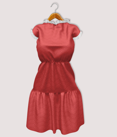 Muesli - Megan Dress -Red - add