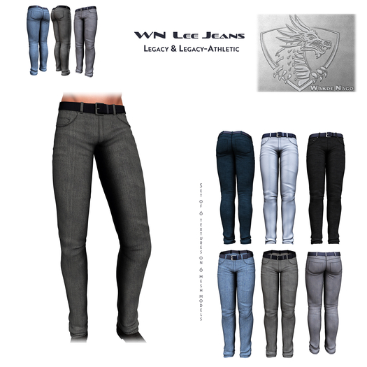 WN  Lee Jeans - Set of 6 for Legacy & Legacy-Athletic